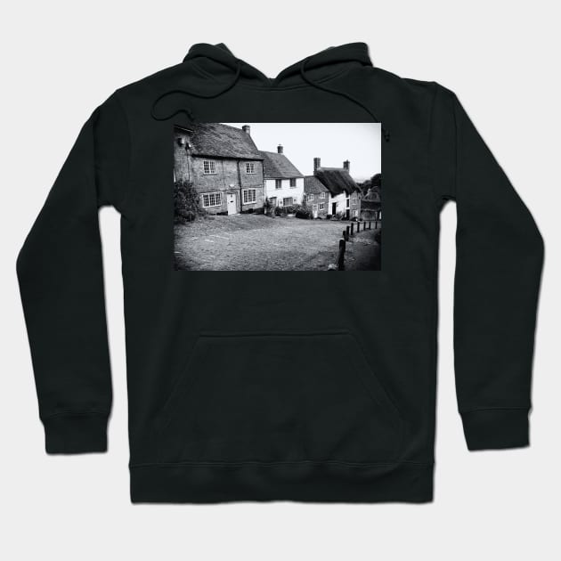 Gold Hill Shaftesbury Dorset Hoodie by stevepaint